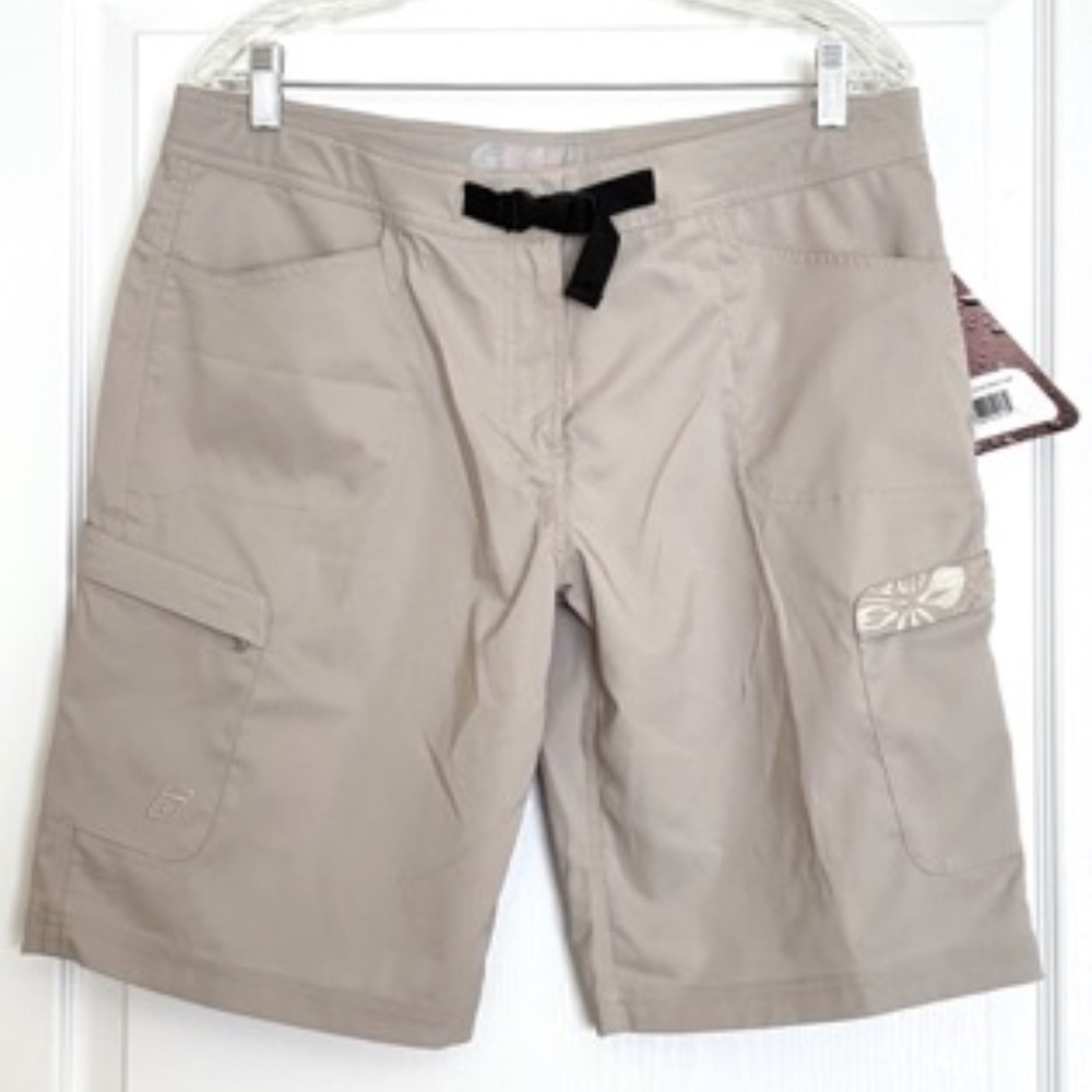 Level Six Women's Cargo Shorts Size 10 Aphrodite Expedition Beige Hiking Camping